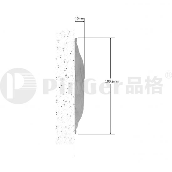 Plastic protective wall guards