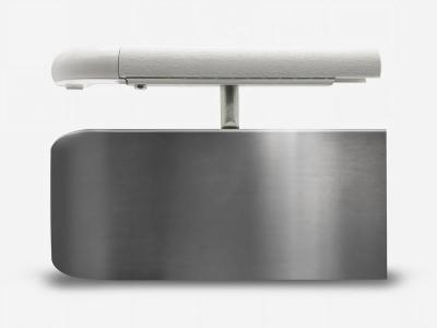 304 stainless steel wall protection with vinyl handshake handrail