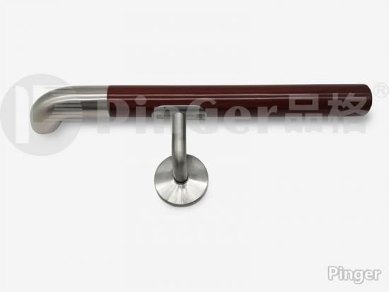 Porta Stainless Steel Elbow Solid Wood Handrail