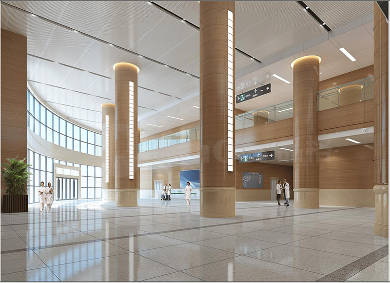 Aplicación del revestimiento de pared de vinilo rígido PinGer® en el Hospital Central de Wuhan